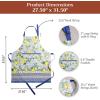image:imageMaison d Hermine 100 Cotton Apron for women with Pocket Kitchen Chef Apron for Men Cooking Mothers Day Gifts025  Citrus