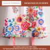 image:imageMaison d Hermine 100 Cotton Apron for women with Pocket Kitchen Chef Apron for Men Cooking Mothers Day Gifts026  Happy Florals  High Summer