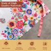 image:imageMaison d Hermine 100 Cotton Apron for women with Pocket Kitchen Chef Apron for Men Cooking Mothers Day Gifts026  Happy Florals  High Summer