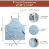 image:imageMaison d Hermine 100 Cotton Apron for women with Pocket Kitchen Chef Apron for Men Cooking Mothers Day Gifts028  Ibiza  Blue