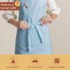 image:imageMaison d Hermine 100 Cotton Apron for women with Pocket Kitchen Chef Apron for Men Cooking Mothers Day Gifts028  Ibiza  Blue