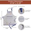 image:imageMaison d Hermine 100 Cotton Apron for women with Pocket Kitchen Chef Apron for Men Cooking Mothers Day Gifts037  Faience
