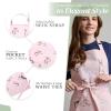 image:imageMaison d Hermine 100 Cotton Apron for women with Pocket Kitchen Chef Apron for Men Cooking Mothers Day Gifts039  Easter