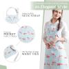 image:imageMaison d Hermine 100 Cotton Apron for women with Pocket Kitchen Chef Apron for Men Cooking Mothers Day Gifts040  Flamingo Love
