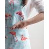 image:imageMaison d Hermine 100 Cotton Apron for women with Pocket Kitchen Chef Apron for Men Cooking Mothers Day Gifts040  Flamingo Love