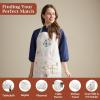 image:imageMaison d Hermine 100 Cotton Apron for women with Pocket Kitchen Chef Apron for Men Cooking Mothers Day Gifts041  Botanical Fresh