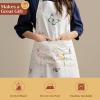 image:imageMaison d Hermine 100 Cotton Apron for women with Pocket Kitchen Chef Apron for Men Cooking Mothers Day Gifts041  Botanical Fresh