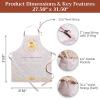 image:imageMaison d Hermine 100 Cotton Apron for women with Pocket Kitchen Chef Apron for Men Cooking Mothers Day Gifts044  Pastries