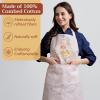 image:imageMaison d Hermine 100 Cotton Apron for women with Pocket Kitchen Chef Apron for Men Cooking Mothers Day Gifts044  Pastries