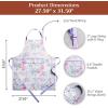 image:imageMaison d Hermine 100 Cotton Apron for women with Pocket Kitchen Chef Apron for Men Cooking Mothers Day Gifts046  Floral Love