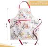 image:imageMaison d Hermine 100 Cotton Apron for women with Pocket Kitchen Chef Apron for Men Cooking Mothers Day Gifts049  Equinoxe  Beige