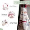 image:imageMaison d Hermine 100 Cotton Apron for women with Pocket Kitchen Chef Apron for Men Cooking Mothers Day Gifts049  Equinoxe  Beige