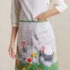 image:imageMaison d Hermine 100 Cotton Apron for women with Pocket Kitchen Chef Apron for Men Cooking Mothers Day Gifts051  Basse Cour