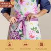 image:imageMaison d Hermine 100 Cotton Apron for women with Pocket Kitchen Chef Apron for Men Cooking Mothers Day Gifts052  Pivoine