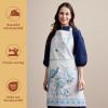 image:imageMaison d Hermine 100 Cotton Apron for women with Pocket Kitchen Chef Apron for Men Cooking Mothers Day Gifts054  Peacock Utopia  Orginal