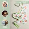 image:imageMaison d Hermine 100 Cotton Apron for women with Pocket Kitchen Chef Apron for Men Cooking Mothers Day Gifts056  Apples  Pears