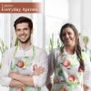 image:imageMaison d Hermine 100 Cotton Apron for women with Pocket Kitchen Chef Apron for Men Cooking Mothers Day Gifts056  Apples  Pears