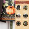 image:imageMaison d Hermine 100 Cotton Apron for women with Pocket Kitchen Chef Apron for Men Cooking Mothers Day Gifts060  Pumpkin Garden  Dark Green