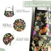 image:imageMaison d Hermine 100 Cotton Apron for women with Pocket Kitchen Chef Apron for Men Cooking Mothers Day Gifts060  Pumpkin Garden  Dark Green