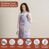 image:imageMaison d Hermine 100 Cotton Apron for women with Pocket Kitchen Chef Apron for Men Cooking Mothers Day Gifts062  Sweet Rose Lavender  Lush