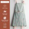image:imageMaison d Hermine 100 Cotton Apron for women with Pocket Kitchen Chef Apron for Men Cooking Mothers Day Gifts065  Rabbits at Dawn