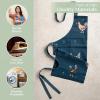 image:imageMaison d Hermine 100 Cotton Apron for women with Pocket Kitchen Chef Apron for Men Cooking Mothers Day Gifts066  Meadow Rooster