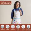image:imageMaison d Hermine 100 Cotton Apron for women with Pocket Kitchen Chef Apron for Men Cooking Mothers Day Gifts068  Flower in the Field