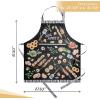 image:imageMaison d Hermine 100 Cotton Apron for women with Pocket Kitchen Chef Apron for Men Cooking Mothers Day Gifts071  Just Bbq