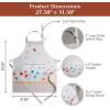 image:imageMaison d Hermine 100 Cotton Apron for women with Pocket Kitchen Chef Apron for Men Cooking Mothers Day Gifts074  Summer Whisper