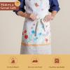 image:imageMaison d Hermine 100 Cotton Apron for women with Pocket Kitchen Chef Apron for Men Cooking Mothers Day Gifts074  Summer Whisper