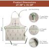 image:imageMaison d Hermine 100 Cotton Apron for women with Pocket Kitchen Chef Apron for Men Cooking Mothers Day Gifts075  Jardin Du Roy