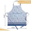 image:imageMaison d Hermine 100 Cotton Apron for women with Pocket Kitchen Chef Apron for Men Cooking Mothers Day Gifts076  Dutch Base