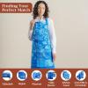 image:imageMaison d Hermine 100 Cotton Apron for women with Pocket Kitchen Chef Apron for Men Cooking Mothers Day Gifts080  Indigo Love