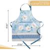 image:imageMaison d Hermine 100 Cotton Apron for women with Pocket Kitchen Chef Apron for Men Cooking Mothers Day Gifts081  Winter Floral