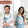 image:imageMaison d Hermine 100 Cotton Apron for women with Pocket Kitchen Chef Apron for Men Cooking Mothers Day Gifts081  Winter Floral