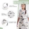 image:imageMaison d Hermine 100 Cotton Apron for women with Pocket Kitchen Chef Apron for Men Cooking Mothers Day Gifts083  We Love Cows
