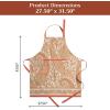 image:imageMaison d Hermine 100 Cotton Apron for women with Pocket Kitchen Chef Apron for Men Cooking Mothers Day Gifts084  Kashmir Paisley
