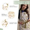 image:imageMaison d Hermine 100 Cotton Apron for women with Pocket Kitchen Chef Apron for Men Cooking Mothers Day Gifts086  Trianon  Bronze