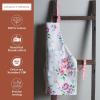 image:imageMaison d Hermine 100 Cotton Apron for women with Pocket Kitchen Chef Apron for Men Cooking Mothers Day Gifts089  Rose Garden