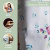 image:imageMaison d Hermine 100 Cotton Apron for women with Pocket Kitchen Chef Apron for Men Cooking Mothers Day Gifts089  Rose Garden
