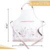 image:imageMaison d Hermine 100 Cotton Apron for women with Pocket Kitchen Chef Apron for Men Cooking Mothers Day Gifts090  Meadow Florals  Brown