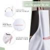 image:imageMaison d Hermine 100 Cotton Apron for women with Pocket Kitchen Chef Apron for Men Cooking Mothers Day Gifts090  Meadow Florals  Brown