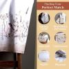 image:imageMaison d Hermine 100 Cotton Apron for women with Pocket Kitchen Chef Apron for Men Cooking Mothers Day Gifts090  Meadow Florals  Brown