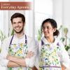 image:imageMaison d Hermine 100 Cotton Apron for women with Pocket Kitchen Chef Apron for Men Cooking Mothers Day Gifts094  Sivergue