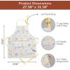 image:imageMaison d Hermine 100 Cotton Apron for women with Pocket Kitchen Chef Apron for Men Cooking Mothers Day Gifts101  La Belle Table