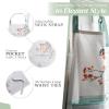 image:imageMaison d Hermine 100 Cotton Apron for women with Pocket Kitchen Chef Apron for Men Cooking Mothers Day Gifts105  Whitish Shabby Chique