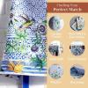 image:imageMaison d Hermine 100 Cotton Apron for women with Pocket Kitchen Chef Apron for Men Cooking Mothers Day Gifts109  Passiflora