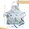 image:imageMaison d Hermine 100 Cotton Apron for women with Pocket Kitchen Chef Apron for Men Cooking Mothers Day Gifts109  Passiflora