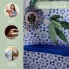 image:imageMaison d Hermine 100 Cotton Apron for women with Pocket Kitchen Chef Apron for Men Cooking Mothers Day Gifts109  Passiflora