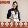 image:imageMaison d Hermine 100 Cotton Apron for women with Pocket Kitchen Chef Apron for Men Cooking Mothers Day Gifts117  Holly Time